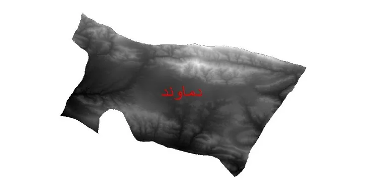 دانلود نقشه دم (DEM) شهرستان دماوند | دقت 30 متر