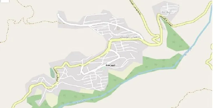 دانلود نقشه شهر جیرنده + pdf با کیفیت بالا