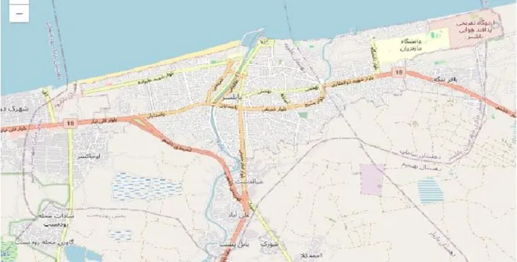 دانلود نقشه شهرستان بابلسر + pdf با کیفیت بالا