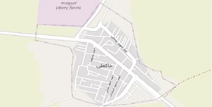 دانلود نقشه شهر خاکعلی + pdf با کیفیت بالا