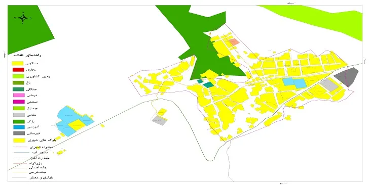 نقشه شیپ فایل (GIS) شهر بابامنیر 1404 + عکس با کیفیت