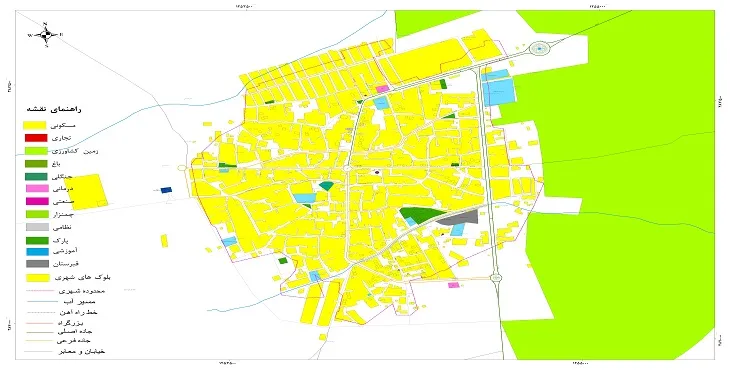 نقشه شیپ فایل (GIS) شهر جنگل 1404 + عکس با کیفیت