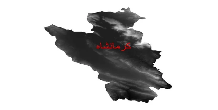 دانلود نقشه دم (DEM) شهرستان کرمانشاه | دقت 30 متر