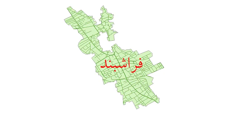 دانلود نقشه شیپ فایل شبکه معابر شهر فراشبند