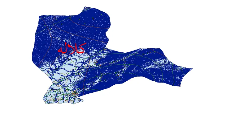 دانلود نقشه های شیپ فایل شهرستان کلاله + کاملترین لایه GIS