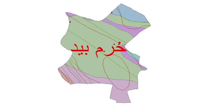 نقشه شیپ‌ فایل اقلیم‌شناسی شهرستان خرم بید + 7 لایه اقلیمی