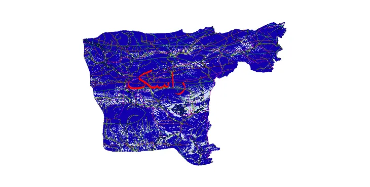 دانلود نقشه های شیپ فایل شهرستان راسک + کاملترین لایه GIS