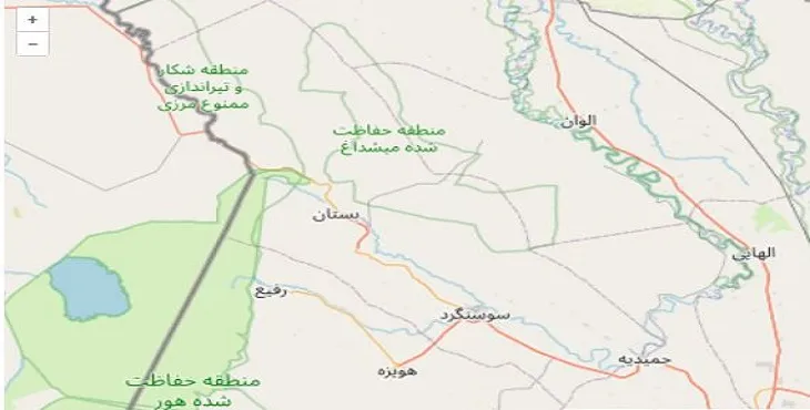 دانلود نقشه شهرستان دشت آزادگان + pdf با کیفیت بالا