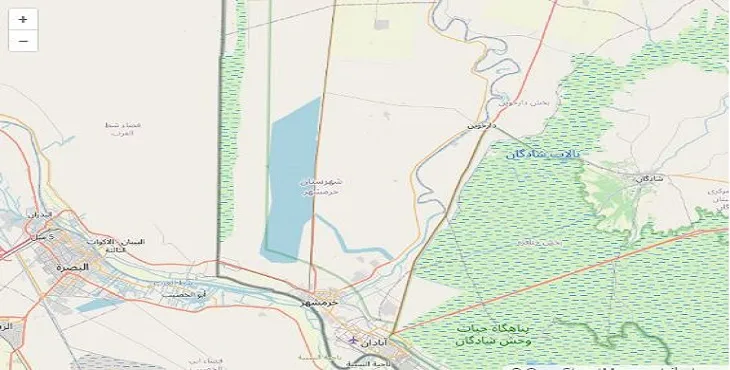 دانلود نقشه شهرستان خرمشهر + pdf با کیفیت بالا