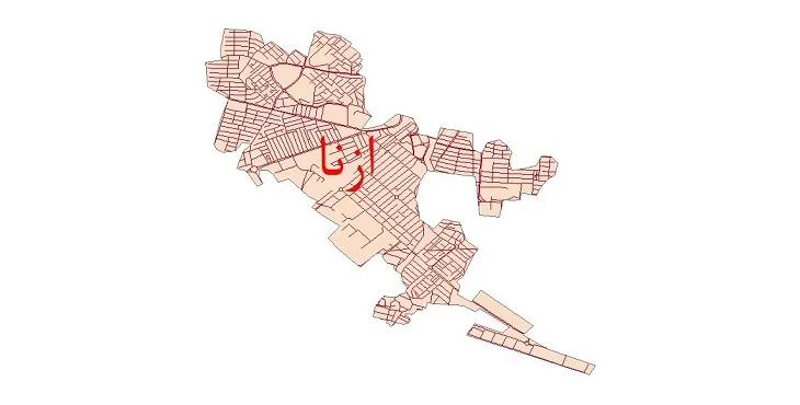 دانلود نقشه شیپ فایل شبکه معابر شهر ازنا