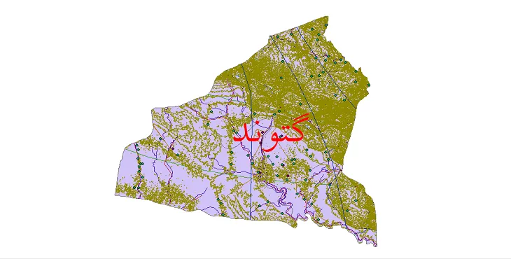 دانلود نقشه های شیپ فایل شهرستان گتوند + کاملترین لایه GIS