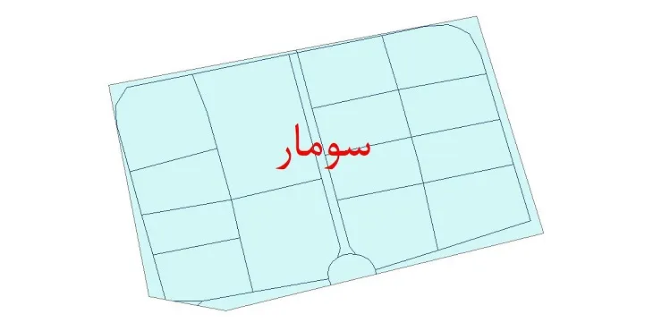 دانلود نقشه شیپ فایل شبکه معابر شهر سومار