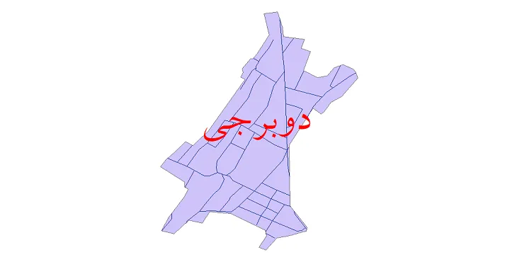 دانلود نقشه شیپ فایل شبکه معابر شهر دوبرجی