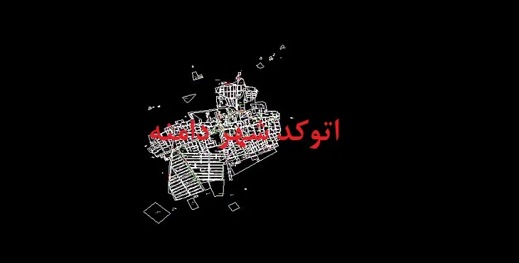 دانلود نقشه اتوکد شهر دامنه