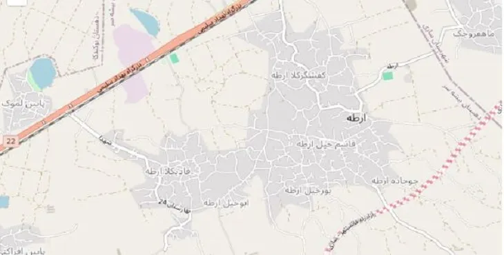 دانلود نقشه شهر ارطه + pdf با کیفیت بالا