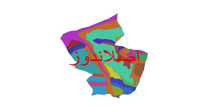 نقشه شیپ فایل (GIS) زمین شناسی شهرستان اصلاندوز
