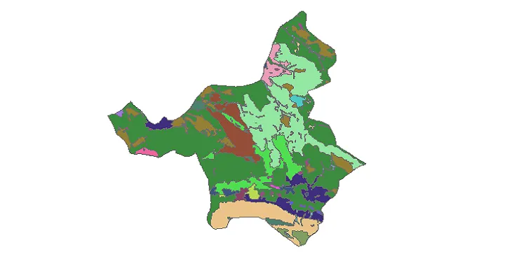 بروزترین نقشه شیپ فایل کاربری اراضی شهرستان بیرجند + PDF