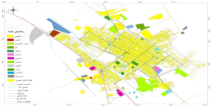 جدیدترین نقشه شهر خاش | قابل چاپ + کیفیت بالا