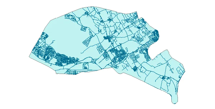 جدیدترین نقشه شیپ فایل راه های شهرستان رباط کریم + PDF