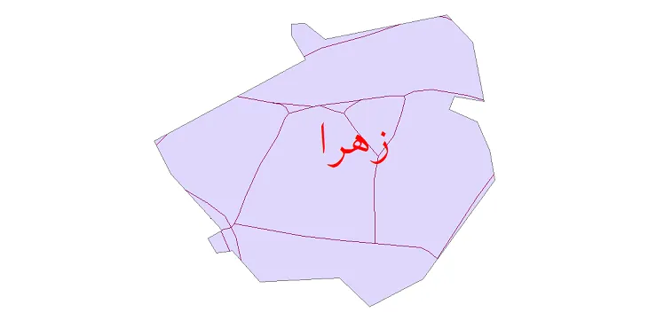 دانلود نقشه شیپ فایل شبکه معابر شهر زهرا