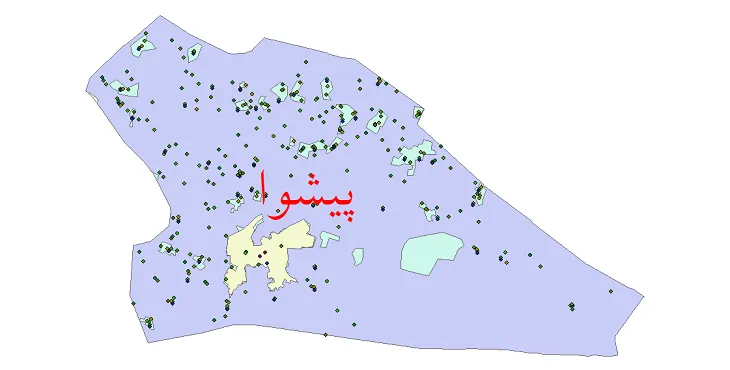 دانلود نقشه جمعیت نقاط شهری و روستایی شهرستان پیشوا از سال 1335 تا 1395