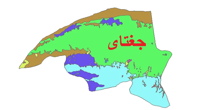 بروزترین نقشه شیپ فایل کاربری اراضی شهرستان جغتای + PDF