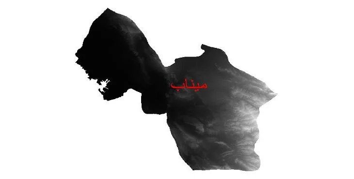 دانلود نقشه دم (DEM) شهرستان میناب | دقت 30 متر