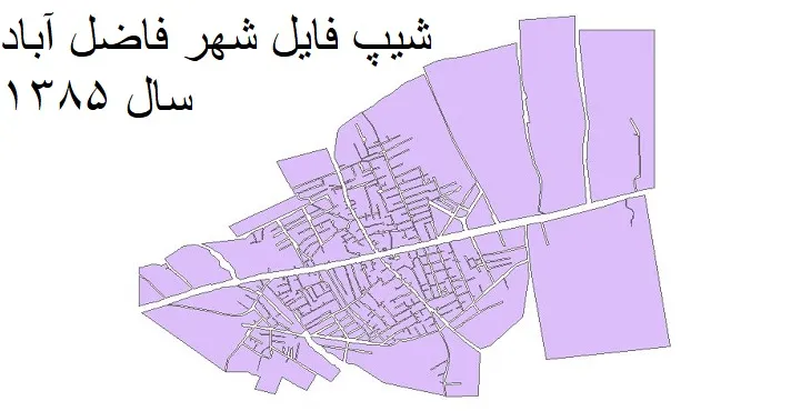 دانلود شیپ فایل بلوک آماری شهر فاضل آباد