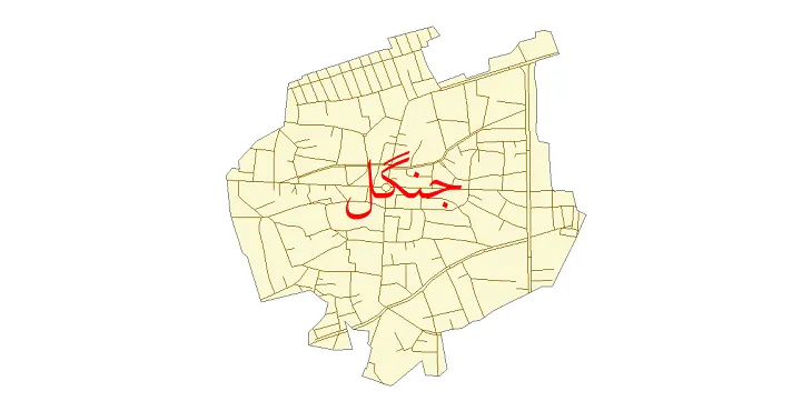 دانلود نقشه شیپ فایل شبکه معابر شهر جنگل