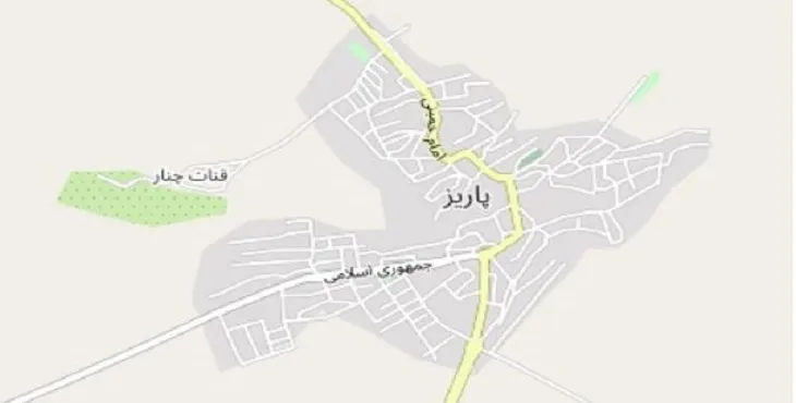 دانلود نقشه شهر پاریز + pdf با کیفیت بالا