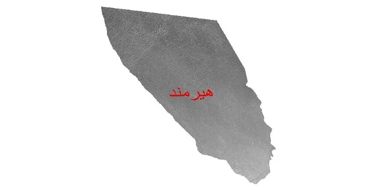 دانلود نقشه دم (DEM) شهرستان هیرمند | دقت 30 متر