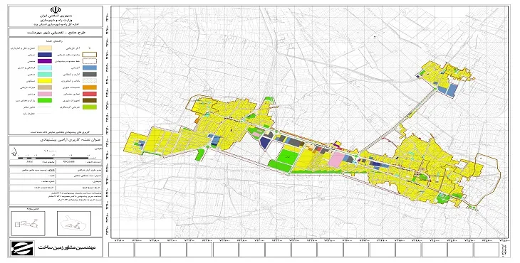 دانلود طرح جامع-تفصیلی شهر مهردشت سال 95+آلبوم نقشه ها
