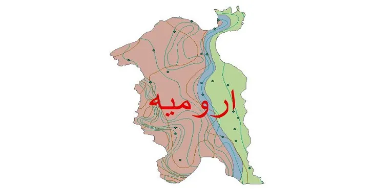 نقشه شیپ فایل اقلیمشناسی شهرستان ارومیه + 7 لایه اقلیمی