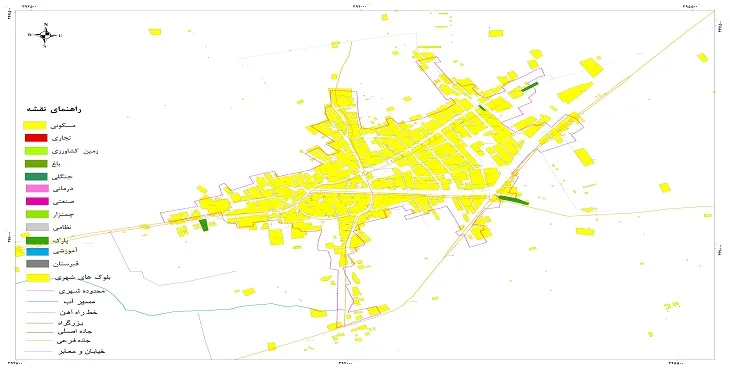 نقشه شیپ فایل (GIS) شهر ارداق 1404 + عکس با کیفیت