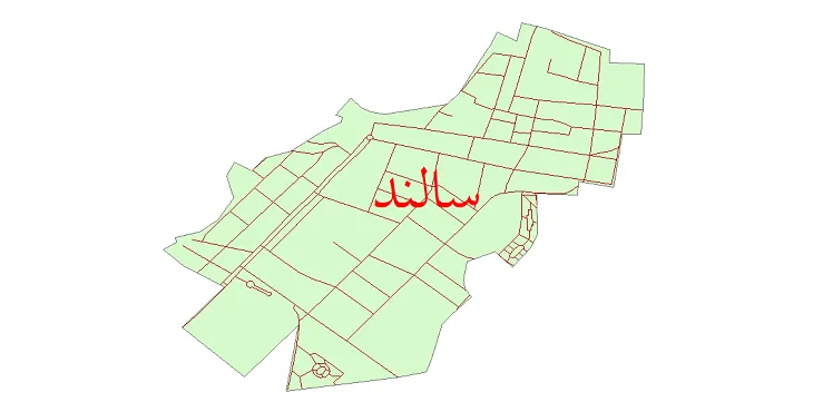 دانلود نقشه شیپ فایل شبکه معابر شهر سالند
