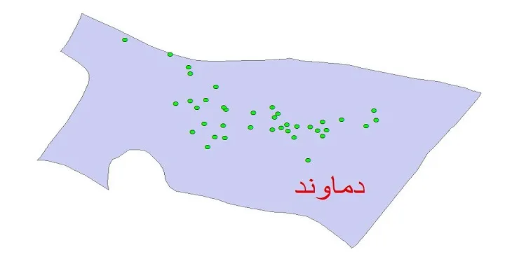 دانلود نقشه شیپ فایل کیفیت آب چاه های شهرستان دماوند