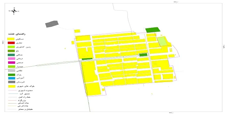 جدیدترین نقشه شهر فتح المبین | قابل چاپ + کیفیت بالا