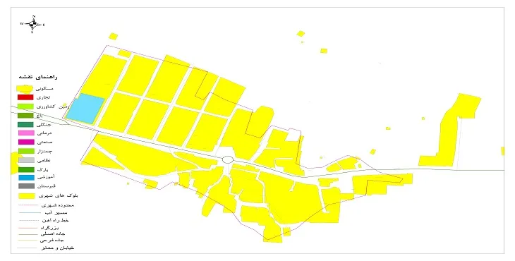 نقشه شیپ فایل (GIS) شهر جوان قلعه 1404 + عکس با کیفیت