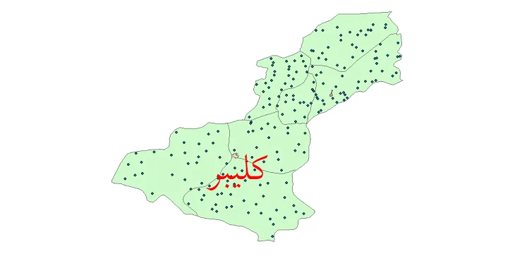 دانلود نقشه شیپ فایل (GIS) تقسیمات سیاسی شهرستان کلیبر سال 1400