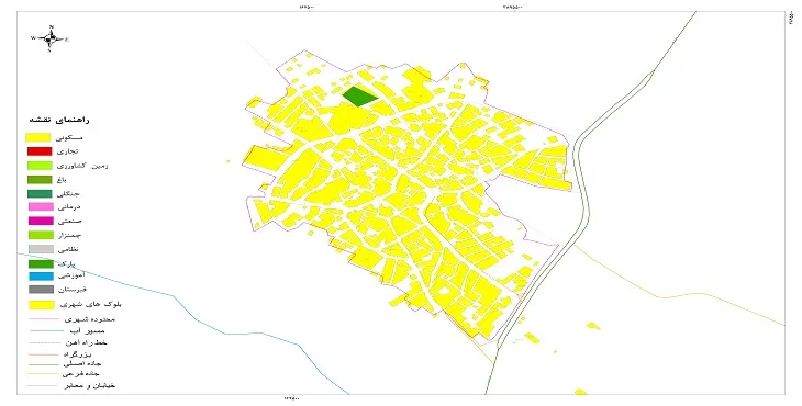 نقشه شیپ فایل (GIS) شهر بلبان آباد 1404 + عکس با کیفیت