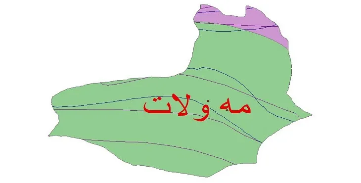 نقشه شیپ‌ فایل اقلیم‌شناسی شهرستان مه ولات + 7 لایه اقلیمی