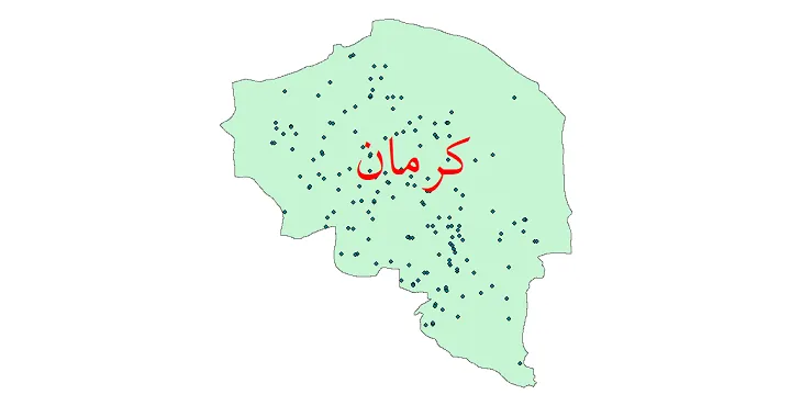 دانلود نقشه شیپ فایل ایستگاه های هواشناسی و نقاط باران سنجی استان کرمان