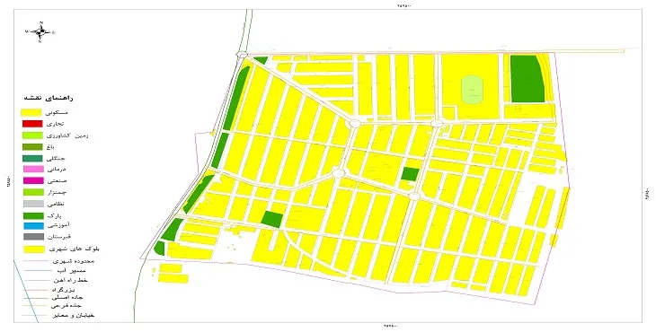 نقشه شیپ فایل (GIS) شهر امام 1404 + عکس با کیفیت