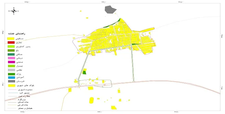 نقشه شیپ فایل (GIS) شهر رونیز 1404 + عکس با کیفیت