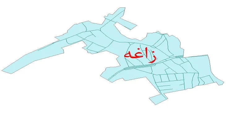 دانلود نقشه شیپ فایل شبکه معابر شهر زاغه