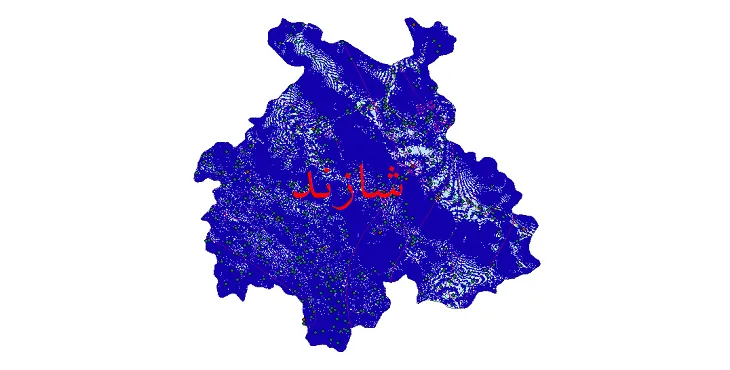 دانلود نقشه های شیپ فایل شهرستان شازند + کاملترین لایه GIS
