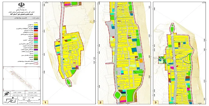 دانلود طرح جامع-تفصیلی شهر آسمان آباد سال 95+آلبوم نقشه ها