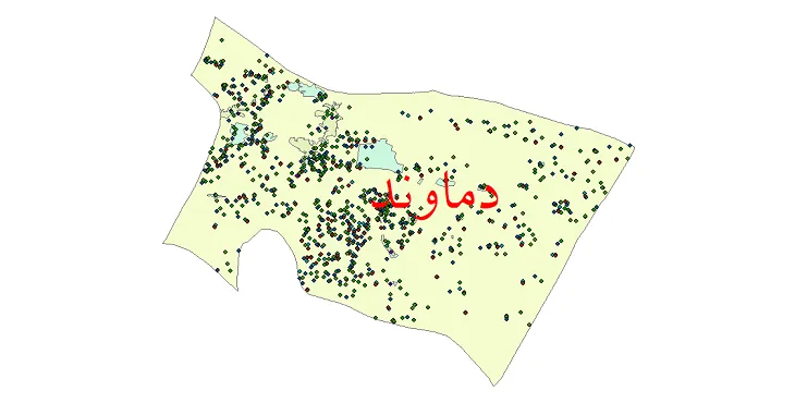 دانلود نقشه جمعیت نقاط شهری و روستایی شهرستان دماوند از سال 1335 تا 1395