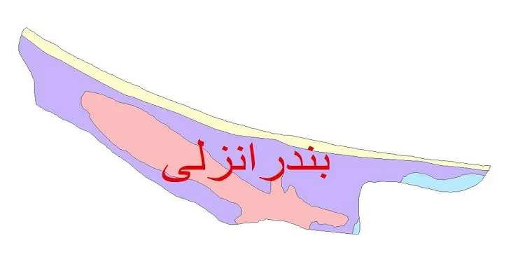 نقشه شیپ فایل (GIS) زمین‌ شناسی شهرستان بندر انزلی