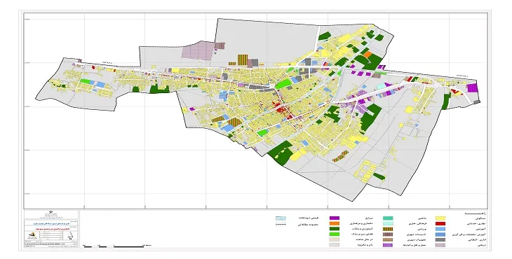 دانلود نقشه کاربری اراضی شهر شادگان